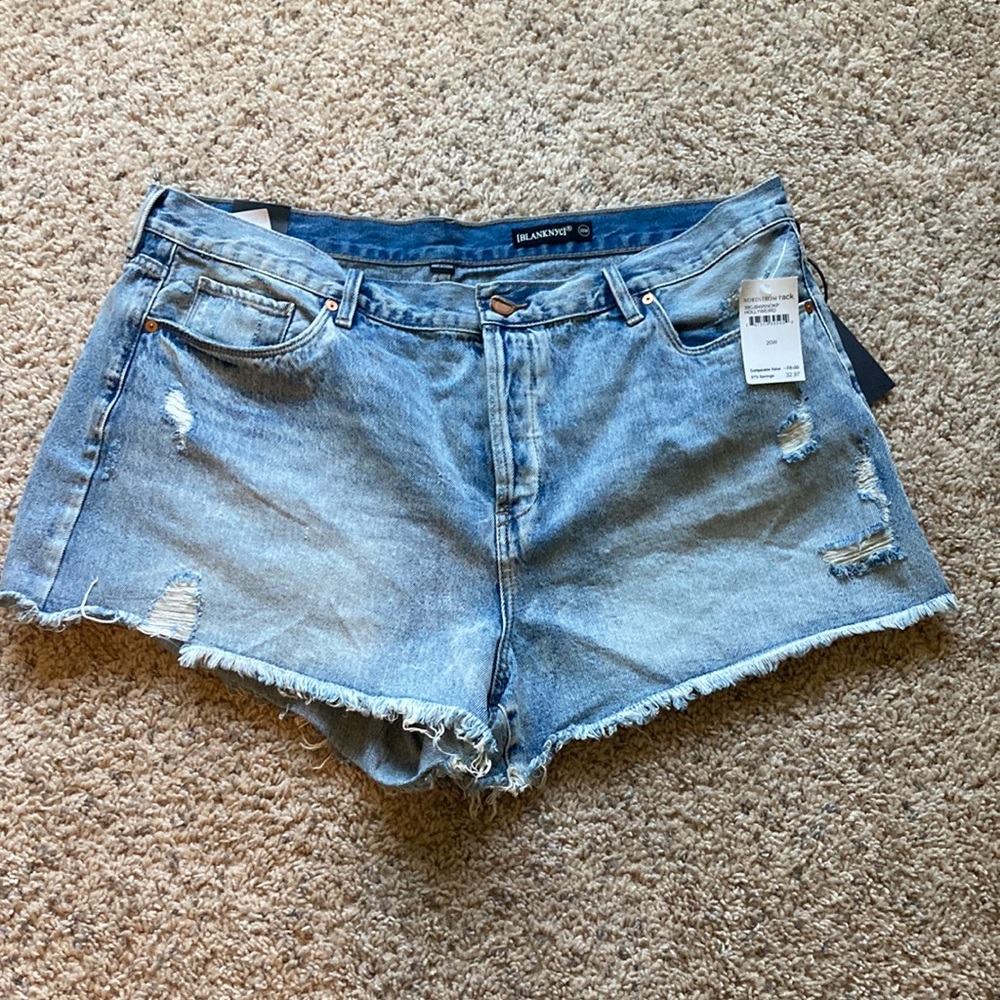 Blanknyc distressed denim shorts